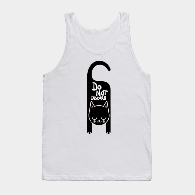 Do Not Disturb Cat Tank Top by attire zone